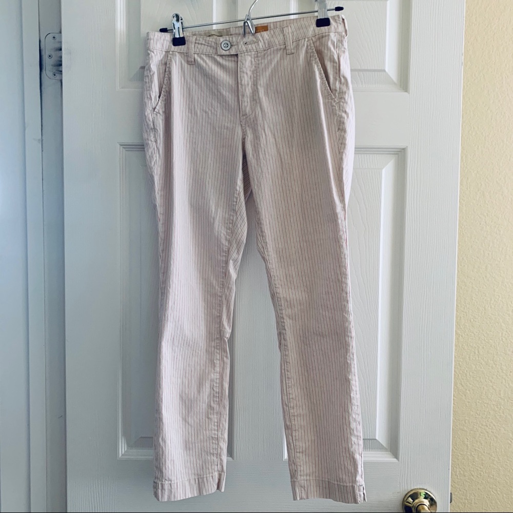 Anthropologie striped ankle pants
